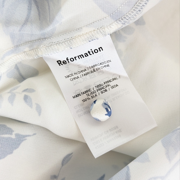 Reformation Poppies Cutout Silk Maxi - Picture 8 of 11